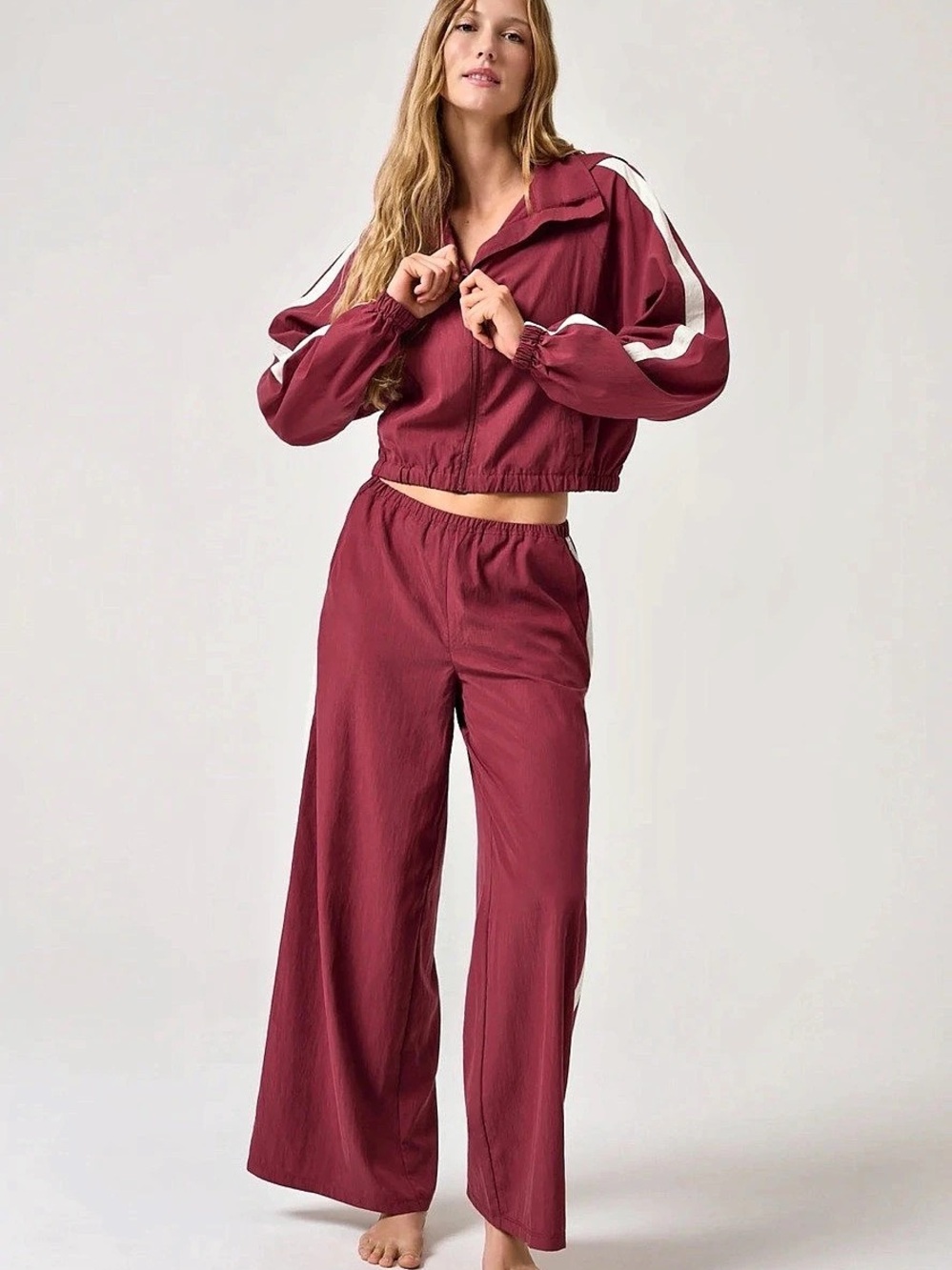 Spiritual Gangster Cole Track Pant in Mahogany